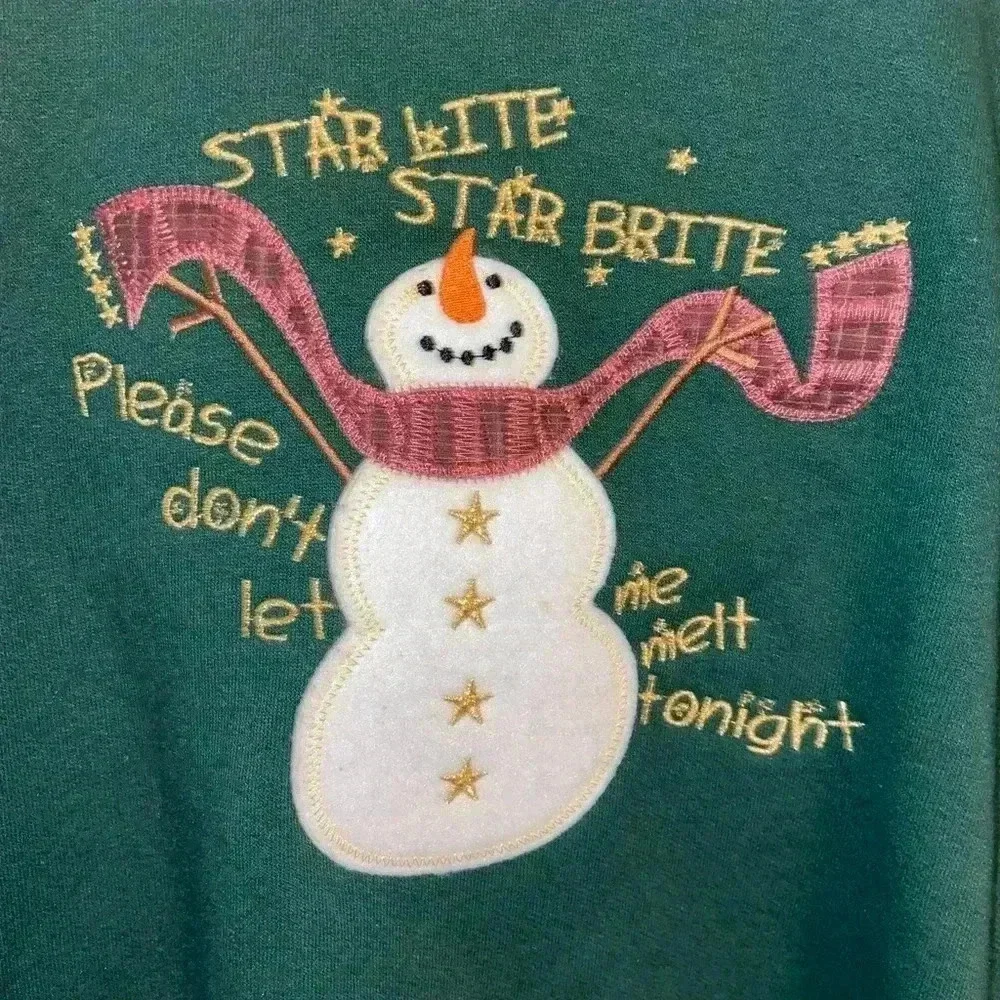 M&C Sportswear Christmas Snowman Sweater